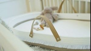 Original Cotton Rope Baby Changing Basket with Foam Pad & Organic Cover, Moses Basket, Changing Table Topper by Coastfully Yours | Farmhouse Nursery Decor | Boho Nursery Decor