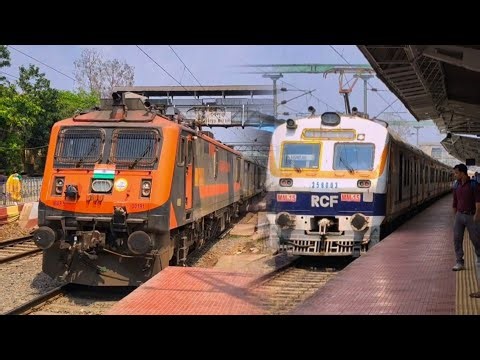 🔥 Crazy 110 KMPH Train Spitting । EMU & MEMU Local+EXPRESS & More Trains । Estran Railways