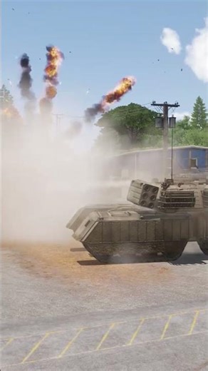 Giant US Tank Destroys Russian Tank