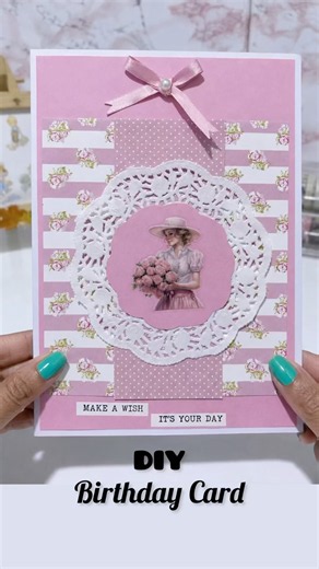 DIY Birthday Card | Easy Handmade Greeting Card Tutorial #diy #diygreetingcard #birthdaycard