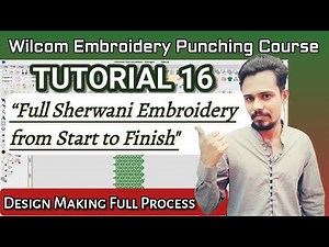 Wilcom Embroidery Punching Course| Tutorial 16| Full Process| Step by Step Guide