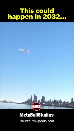 2.1M views · 14K reactions | The ASTEROID that may HIT THE EARTH in 2032勞#asteroid #earth #2032 #planet #impact #solarsystem | MetaBallStudios | Facebook