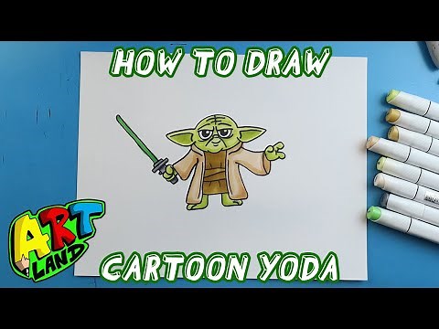 How to Draw CARTOON YODA