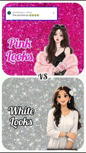 Ladies Fashion Pink💗 Looks VS White🤍 Looks Lips👄 Dress👗 Nails💅 Heels👠 Eyebrows👁️ Cute🥳 #Makeup