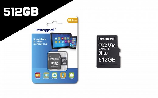 世界上最大的512GB Micro SD卡曝光 最低写入速度10MBs