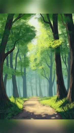 Peaceful Forest Speedpaint 🌲✨ | Procreate Landscape / #art #digitalart