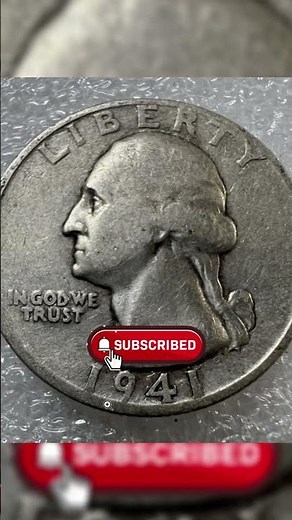 1941 Washington Quarter – Rare Coin Worth Thousands? 🪙 #coin