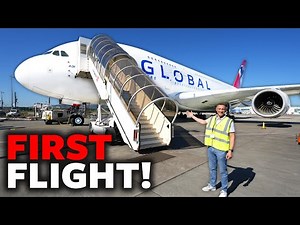 Global Airlines A380 FIRST Flight!