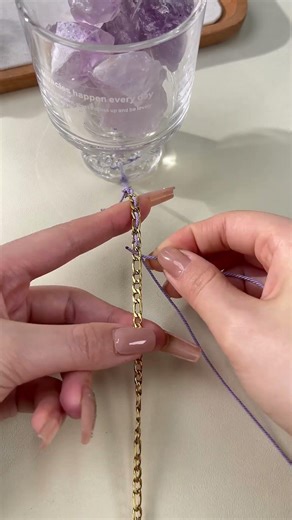 💜 Purple Crystal Pendant DIY | Elegant Necklace Tutorial