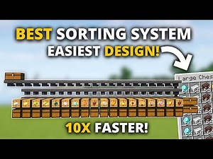 Minecraft 1.21 EASY Auto Sorter Anyone Can Build!