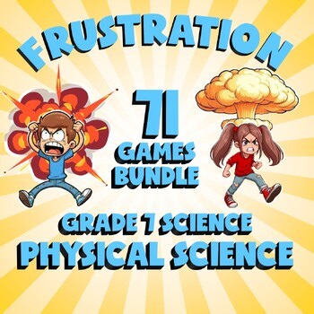 71 FRUSTRATION Science Games - Physical Science - Grade 7 No Prep Review