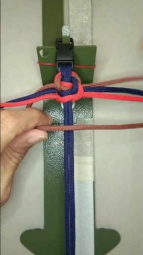 Triple cobra knot paracord bracelet #paracordbracelet