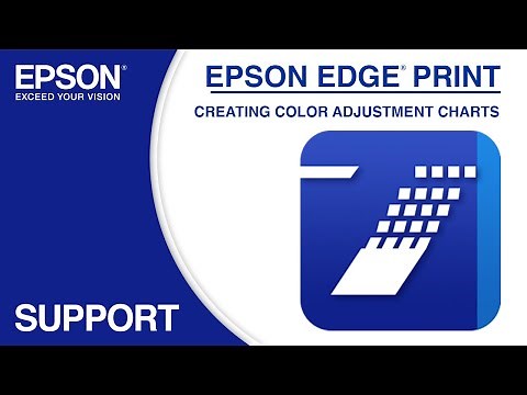 Epson Edge Print | Creating Color Adjustment Charts