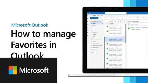 Learning the new Outlook: Managing Favorites