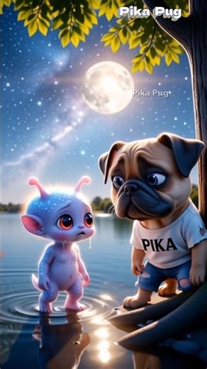 Pug vs Alien: You Won’t Believe What Happens! 🐶👽 #pug