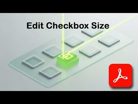 How to edit checkbox size in pdf using Adobe Acrobat Pro DC