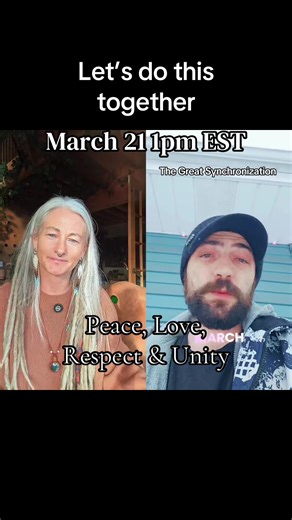 #duet with @W31rd Squared Global focus for 5 minutes towards Peace, Love, Respect and Unity. March 21 1pm EST 6 UTC. The focus can begin now to build this momentum and create change. Every breath-Peace, Love, Respect & Unity. WE are the change.