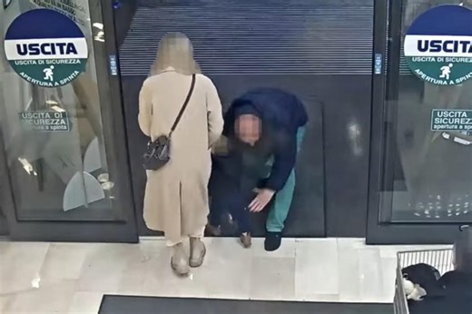 Terrifying moment homeless man snatches toddler from mother in supermarket