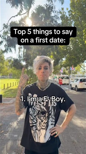 Top 5 things to say on a first date… 😳🔥 (would this work 4 u?) #emo #dating #rockmusic #rocknroll