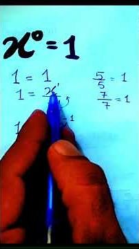 Why X⁰ = 1? | Mathematics Concept Explained in Easy Way 2nd Method