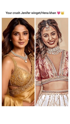Jenifer winget and Hina khan beautiful look's ♥️👑#hinakhan #jenniferwingetstatus