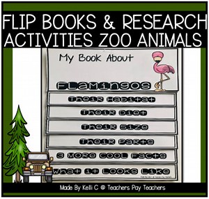 Animals Research Flip Books For Zoo Animals