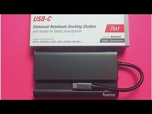 Como funciona Docking Station 7x1 | Hama