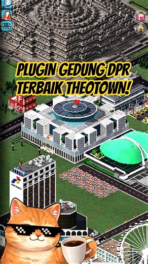 Plugin Gedung DPR Terbaik di Theotown! #shorts