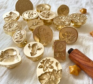 Wax Seal Stamps, HEAD ONLY, Plants, Scenery, Wood Log, Lotus Flower, DIY Crafting Tools, Sealing Wax Tools - Etsy