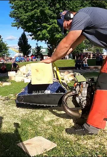 Exciting Chainsaw Race - Husqvarna vs. Stihl Chainsaws