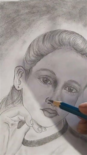 how do draw girls art work painting ✨ #art #drawing #portraitfeed #sketch #artist #youtubevloggers