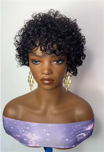 Curly Afro Wig Made from 100% Brazilian Human Hair