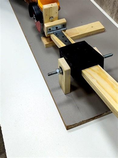 This Angle Grinder hack is so satisfying! 🛠️✨ Turning a simple tool into a Precision Sliding Machine. 🚀 ​Rate this DIY project from 1 to 10! 👇 ​#TikTokDIY #AngleGrinder #WorkshopHacks #Satisfying #Engineering