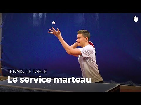 Learn the hammer serve, with Mathieu Combe | Table Tennis