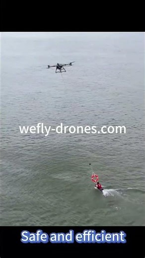 Firefighting drone for water rescue operations