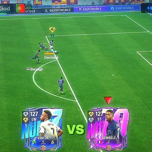 VINI JR vs DEMBELE .. Who's better ? 😤 #fcmobile