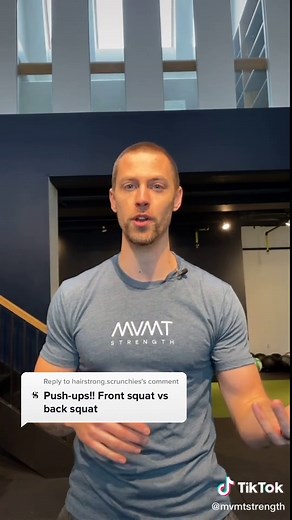 Reply to @hairstrong.scrunchies Coaches answering YOUR fitness questions. Back squat vs Front Squats #fyp #fitnesseducation #fitnessroutine #fitness