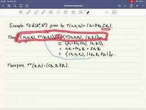 Example of adjoint operator 1