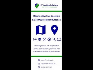 1- How to view Live Location & use Map toolbar buttons? - eTracking.pk Helping Guide Tutorials 2025