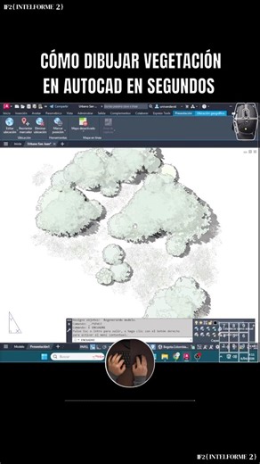 Como dibujar vegetación en AutoCAD #autocad #civil3d