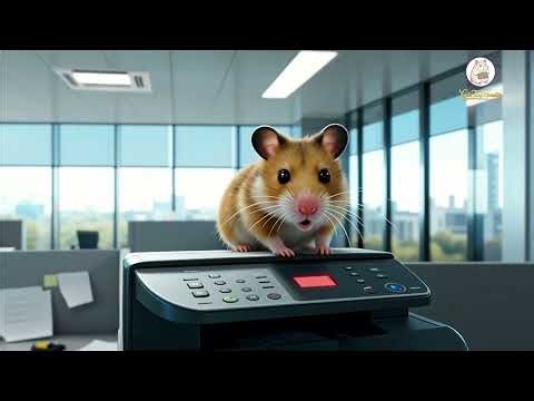 Hamster Evades Security Drones in an Epic Office Escape!