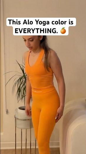 This Orange Alo Yoga Set Is STUNNING! 🧡 Watch the full unboxing on my channel!