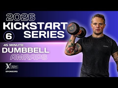 6: 45 Minute Full Body DUMBBELL Workout at Home | AMRAP Training