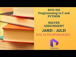 MCS 201 Solved Assignment ||JAn/July2021 PGDCA New || IGNOU