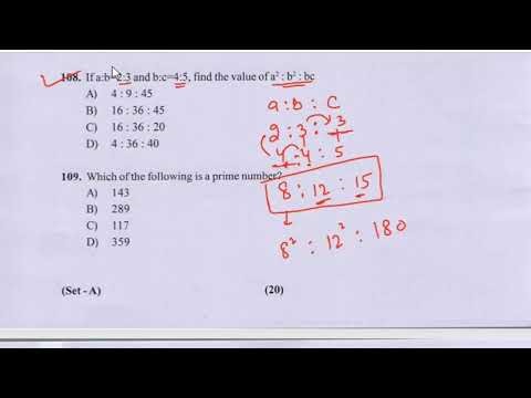 Mathematics Section | Basic Questions | Class IV Question Paper | Plumber | Part A