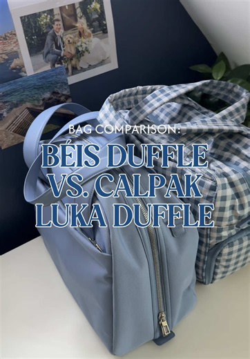 BÉIS Duffle vs Calpak Luka Duffle: Blue Bag Comparison