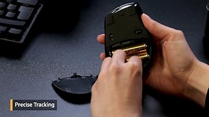 Logitech M705 Marathon Kabellose Maus, 2,4 GHz mit USB-Unifying-Empfänger, 1000 DPI, 5 programmierbare Tasten, 3-Jahres-Batterie (Maus mit Tastatur)