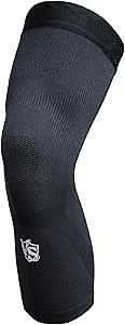Vital Salveo Long Compression Knee Sleeve,Stiffness, Fatigue Relief, Circulation, Germanium Recovery for Women and Men, 3D Knit Breathable for Basketball, Sports, and Daily Wear (1 PC) S