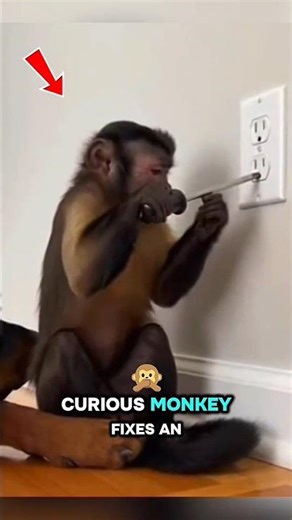 He Tried to Fix an Outlet… You Won’t Believe What Happened ⚡🐒