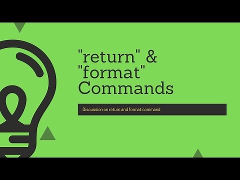 Splunk Commands : Discussion on "return" and "format" command